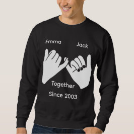 Personalisiertes Paar mit benutzerdefinierten Name Sweatshirt