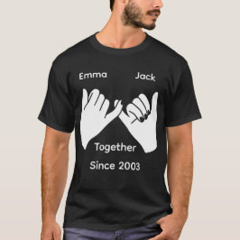 Personalisiertes Paar mit benutzerdefinierten Name T-Shirt