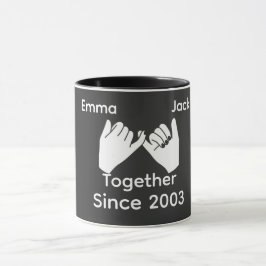 Personalisiertes Paar mit benutzerdefinierten Name Tasse