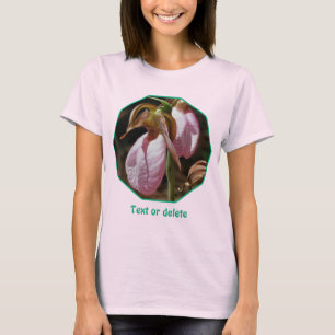 Personalisiertes Paar Wilde Rosa Frauenschuh-Orchi T-Shirt
