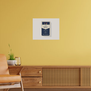 Personalisiertes Paargeschenk Die perfekte Überein Poster