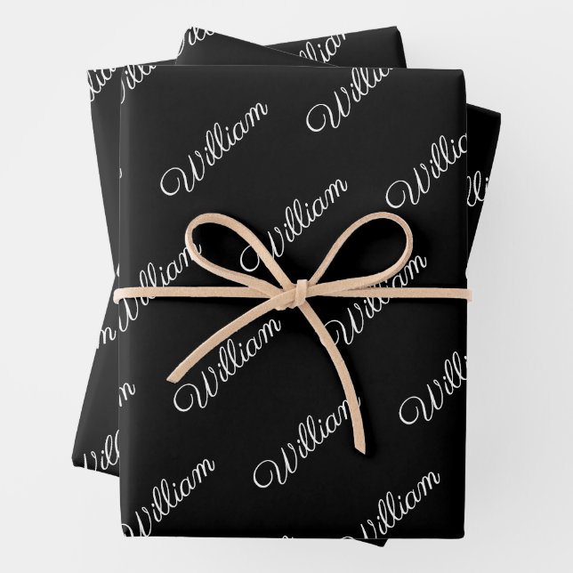 Personalisiertes Packpapier Geschenkpapier Set (Beispiel)