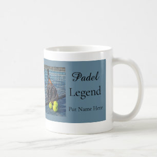 Personalisiertes Padel-Legend-Geschenk für ihn Kaffeetasse