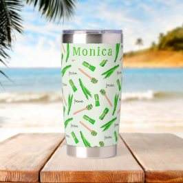 Personalisiertes Pandan-Blatt  Thermobecher