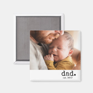 Personalisiertes Papa-Established-Foto Magnet
