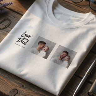 Personalisiertes Papa-Foto Benutzerdefinierter Va T-Shirt