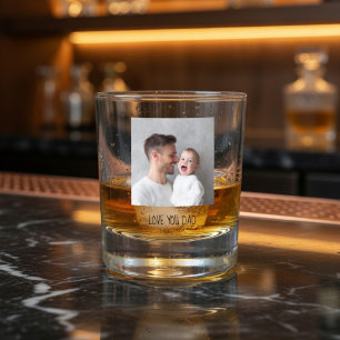 Personalisiertes Papa-Foto Individuelles Vaterta Whiskyglas