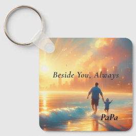 Personalisiertes Papa-Schlüsselanhänger - Immer an Schlüsselanhänger