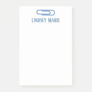 PERSONALISIERTES PAPIER CLIP Nachhinweise Post-it Klebezettel