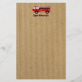 Personalisiertes Papier für die Brandschutzbühne