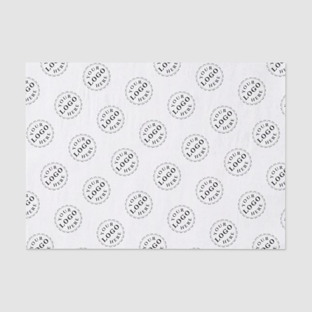 Personalisiertes Papiermuster mit Logo-Muster Seidenpapier (Vorderseite)