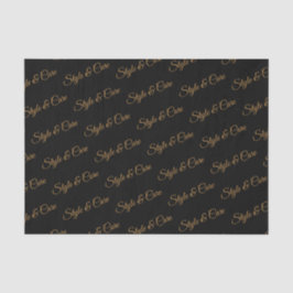 Personalisiertes Papiermuster mit Namensmuster Seidenpapier