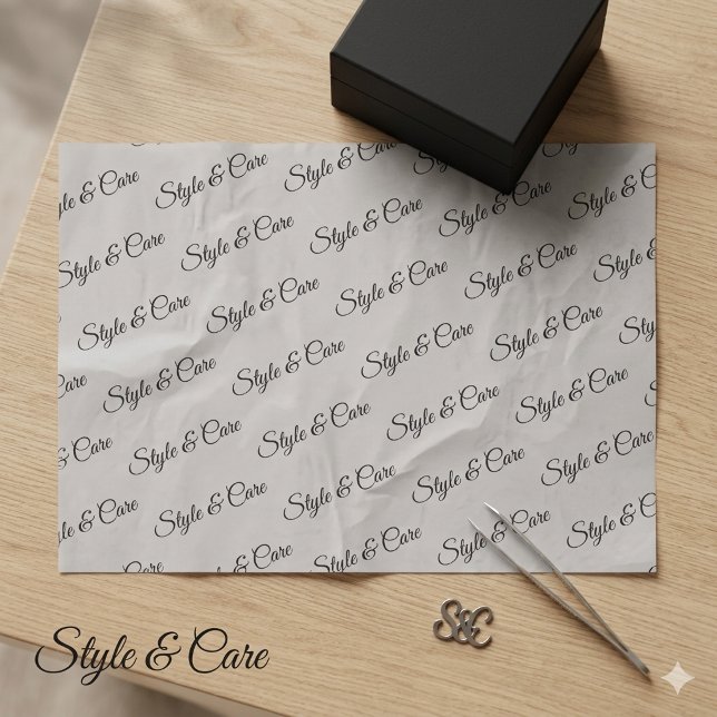 Personalisiertes Papiermuster mit Namensmuster Seidenpapier (Personalized Tissue Paper with Name Pattern Print)