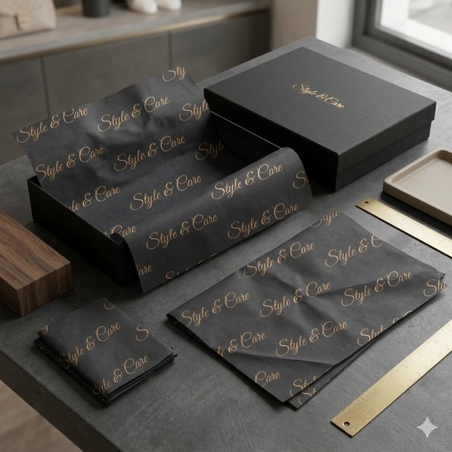 Personalisiertes Papiermuster mit Namensmuster Seidenpapier (Personalized Tissue Paper with Name Pattern Print)