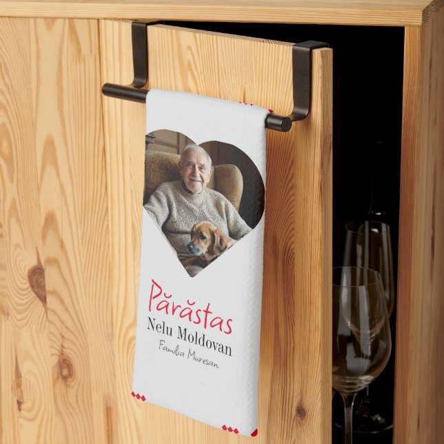 Personalisiertes Parastas-Tuch Geschirrtuch (Drittel gefaltet)
