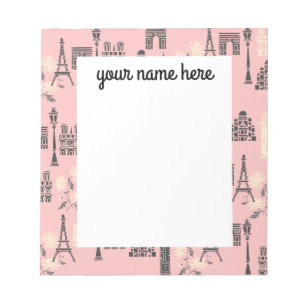 Personalisiertes Paris Notizbuch Notizblock