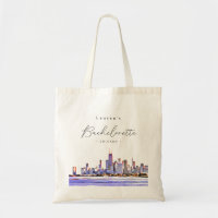 Personalisiertes Party Chicago Skyline Bachlorette