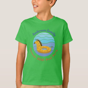 Personalisiertes Party des Swimmingpools T-Shirt