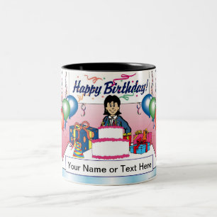 Personalisiertes Party, Erwachsene - Cartoon Zweifarbige Tasse