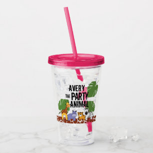 Personalisiertes Party Safari Acryltrinkbecher