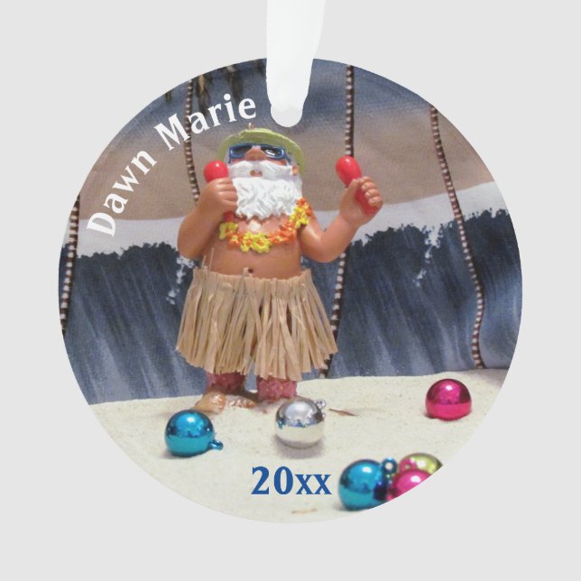 Personalisiertes Party Santa - Akrylverzierung Ornament (Vorderseite)