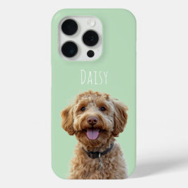 Personalisiertes Pastel Green Dog Foto Case-Mate iPhone Hülle