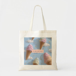Personalisiertes Pastell-Ice-Muster Tragetasche