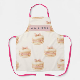 Personalisiertes Pastell-Macaron-Coquette-Muster Schürze