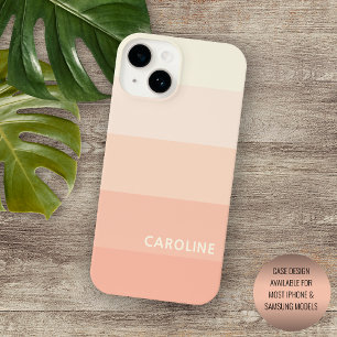 Personalisiertes Pastell-Pfirsich-Korallen-Orange- Case-Mate iPhone 14 Hülle