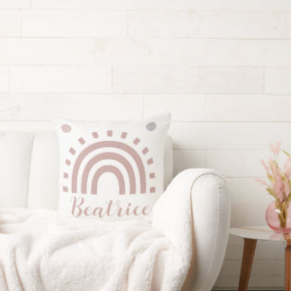 Personalisiertes Pastell-Regenbogen-Kinderzimmer-K Kissen