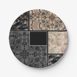 Personalisiertes Patchwork Pappteller