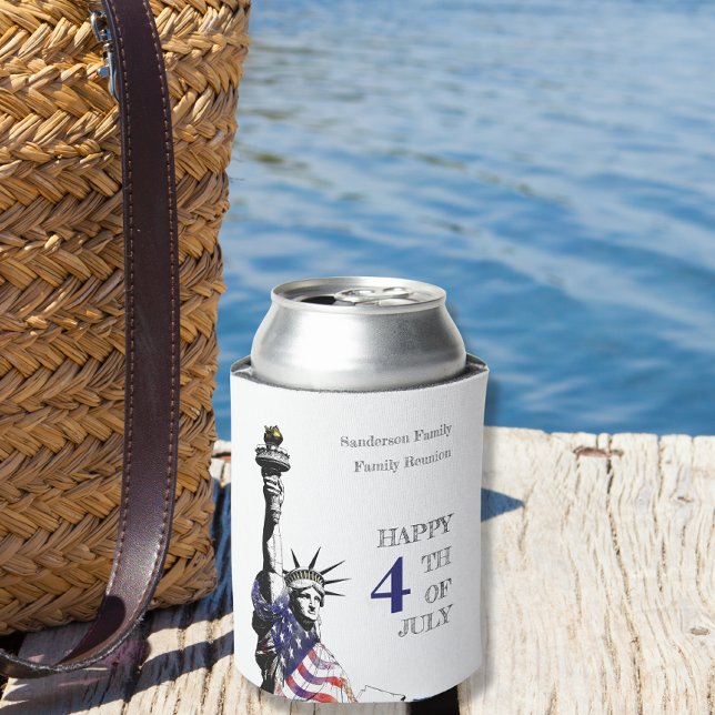 Personalisiertes Patriotisches 4. Juli Party Dosenkühler (Von Creator hochgeladen)