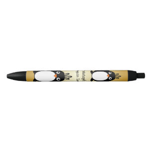 Personalisiertes Penguin-Entwurfs-Gold gefärbt Kugelschreiber