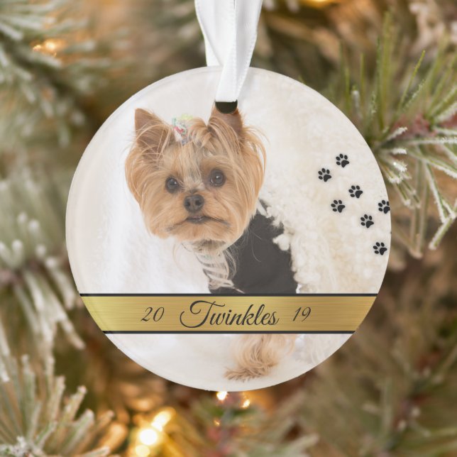Personalisiertes Pet-Foto Ornament (Baum)
