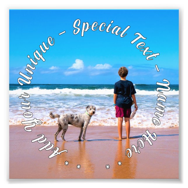 Personalisiertes Pet-Foto-Poster und benutzerdefin Fotodruck (Vorne)