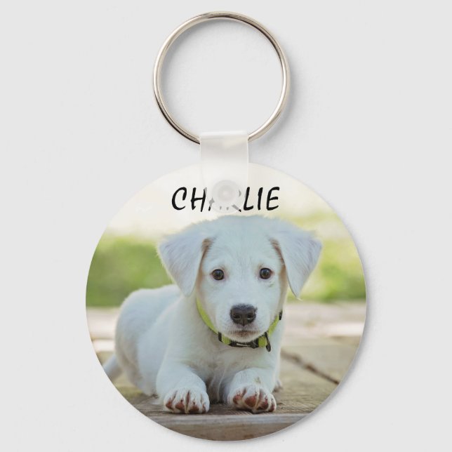 Personalisiertes Pet-Foto Schlüsselanhänger (Vorderseite)