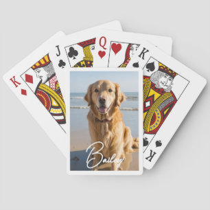 Personalisiertes Pet-Foto Spielkarten