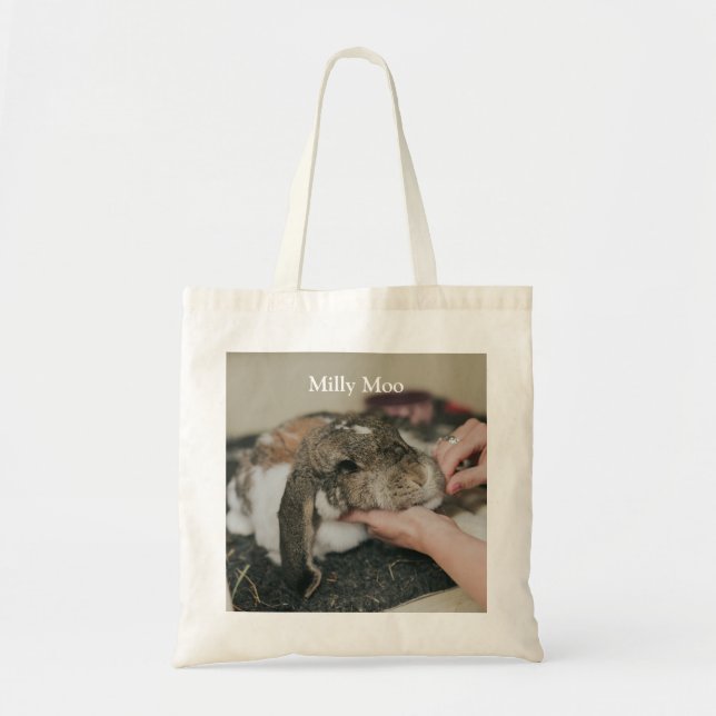 Personalisiertes Pet-Foto Tragetasche (Vorne)