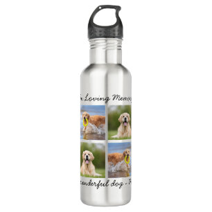 Personalisiertes Pet-Memorial 8 Foto zum Gedächtn Edelstahlflasche