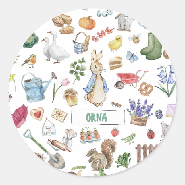 personalisiertes Peter Runder Aufkleber (Vorderseite)