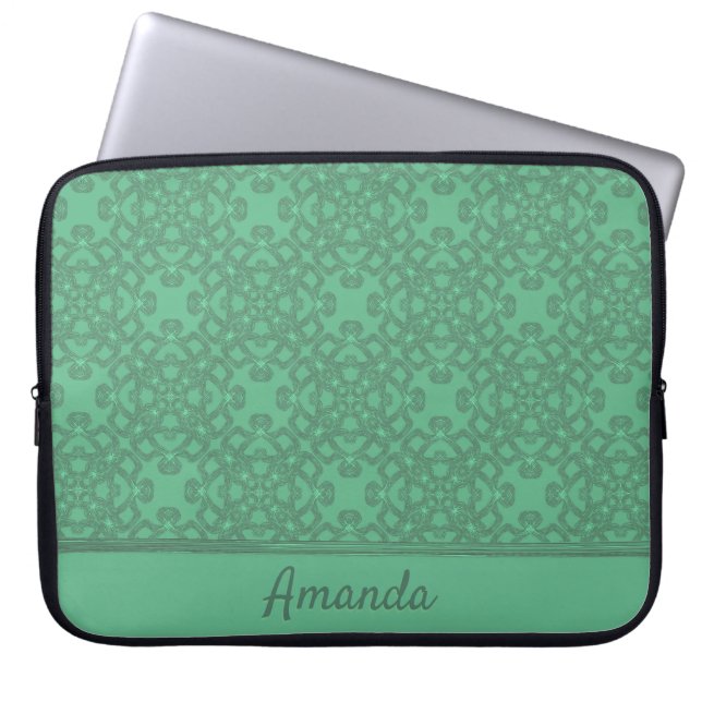 Personalisiertes Pfeffergrün Laptopschutzhülle (Vorderseite)