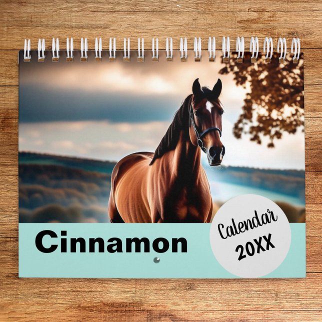 Personalisiertes Pferd Fotos Jahr für sich Kalender (A personalized calendar featuring your own photos of your horse, to enjoy throughout the year)