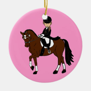 Personalisiertes Pferd- und Reitzubehör Keramikornament
