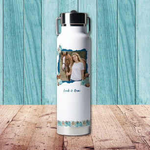 Personalisiertes Pferdefoto-Wasserflaschendesign Trinkflasche
