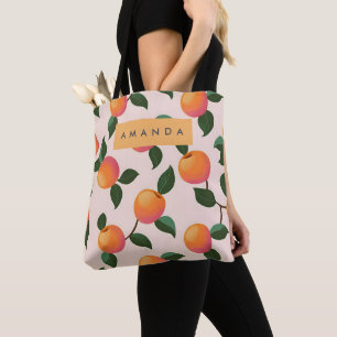 Personalisiertes Pfirsichmuster Niedliche Pfirsich Tasche