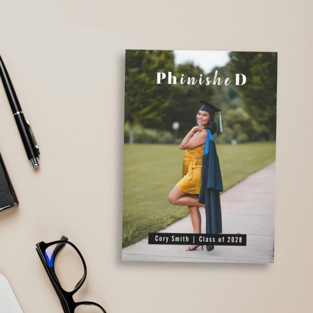 Personalisiertes PhD-Abschlussfoto Gratulation Karte (Von Creator hochgeladen)