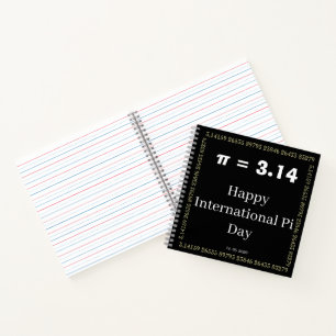 Personalisiertes Pi-Day-Notizbuch - Froher Interna Notizbuch