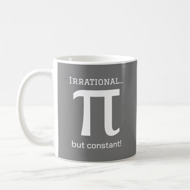 Personalisiertes Pi Symbol, Math Lover Coffee Tass Kaffeetasse (Links)