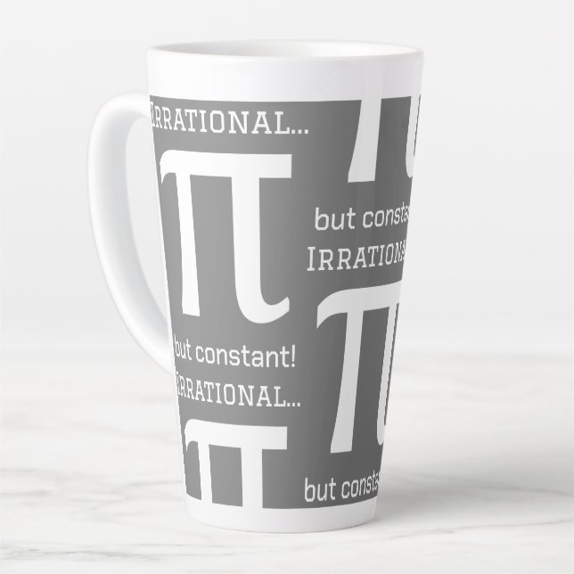 Personalisiertes Pi Symbol, Math Lover Milchtasse (Linke Ecke)