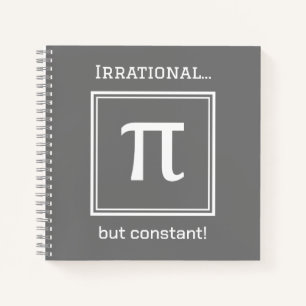 Personalisiertes Pi Symbol, Math Lover Notebook Notizbuch